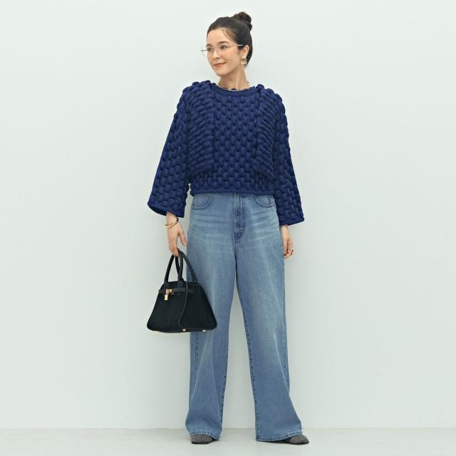 ララージ（Laraaji）/《手洗い可能》3D柄ボレロカーディガン