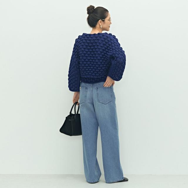 ララージ（Laraaji）/《手洗い可能》3D柄ボレロカーディガン