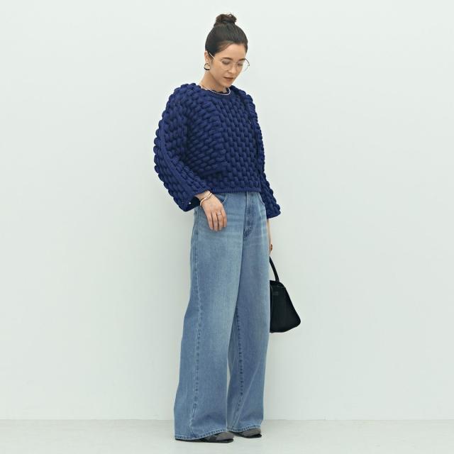 ララージ（Laraaji）/《手洗い可能》3D柄ボレロカーディガン