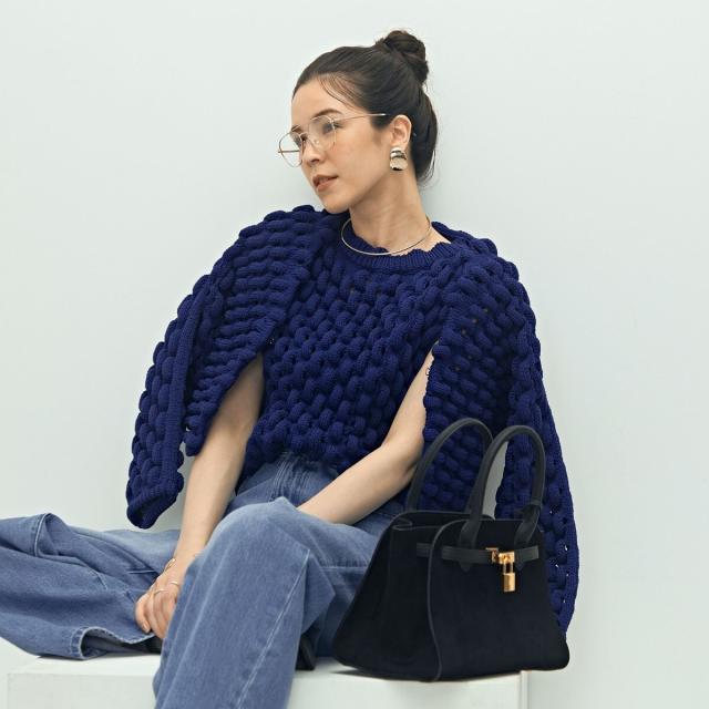 ララージ（Laraaji）/《手洗い可能》3D柄ボレロカーディガン