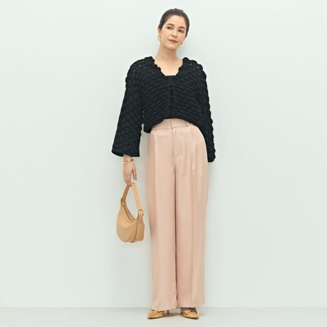 ララージ（Laraaji）/《手洗い可能》3D柄ボレロカーディガン