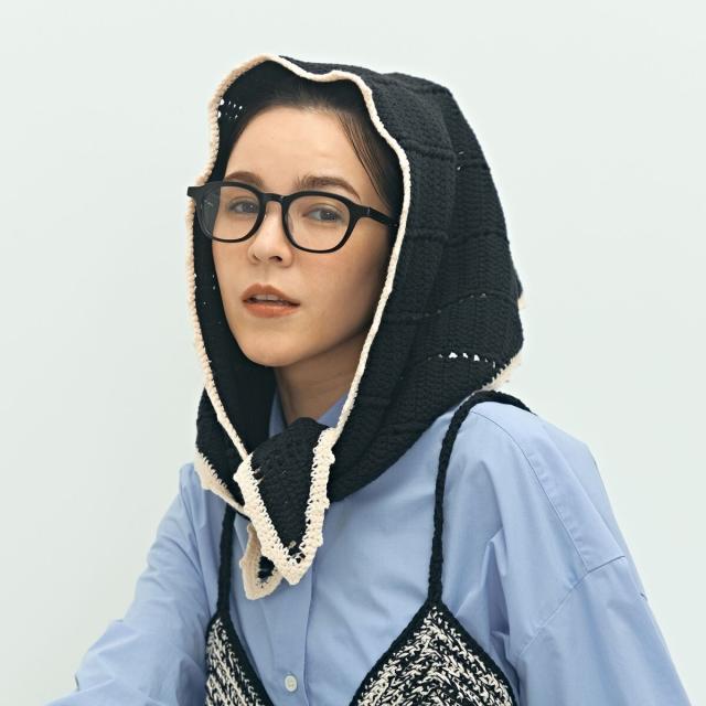 ララージ（Laraaji）/《手洗い可能》かぎ編み針三角ストール