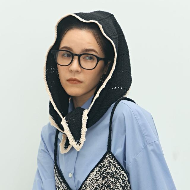 ララージ（Laraaji）/《手洗い可能》かぎ編み針三角ストール