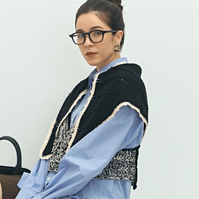 ララージ（Laraaji）/《手洗い可能》かぎ編み針三角ストール