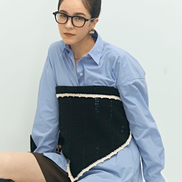 ララージ（Laraaji）/《手洗い可能》かぎ編み針三角ストール