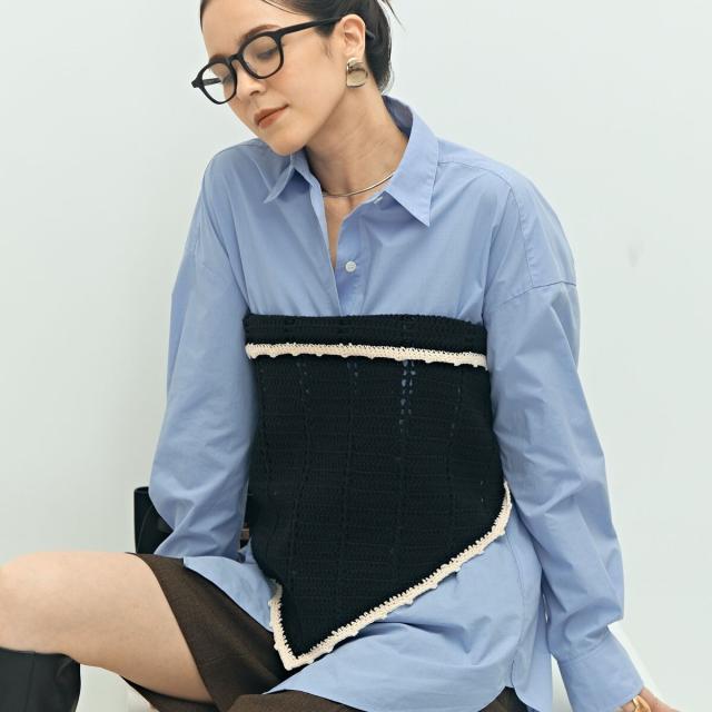 ララージ（Laraaji）/《手洗い可能》かぎ編み針三角ストール