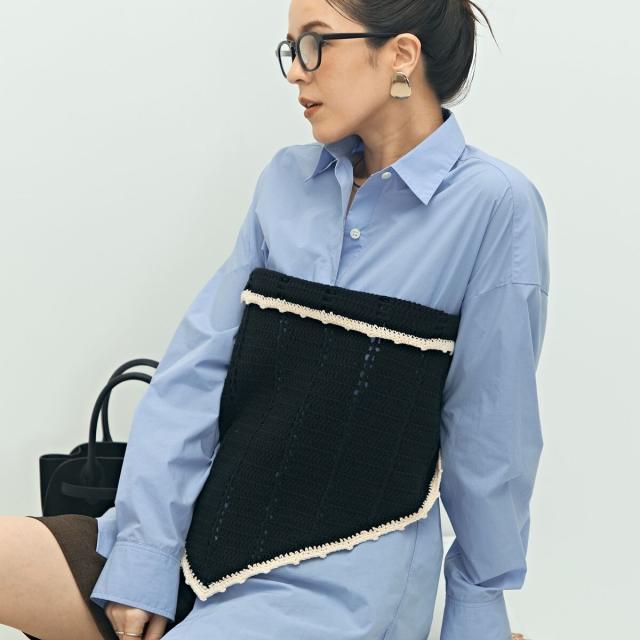 ララージ（Laraaji）/《手洗い可能》かぎ編み針三角ストール