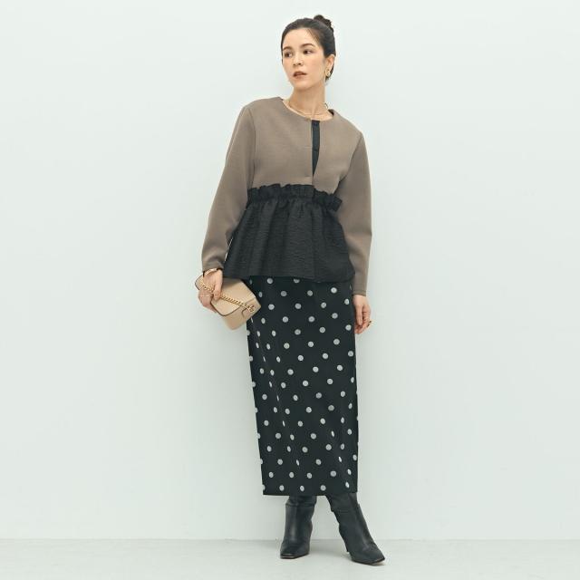 ノーリーズ（NOLLEY'S）/ウォッシャブルストレッチドットジャガード