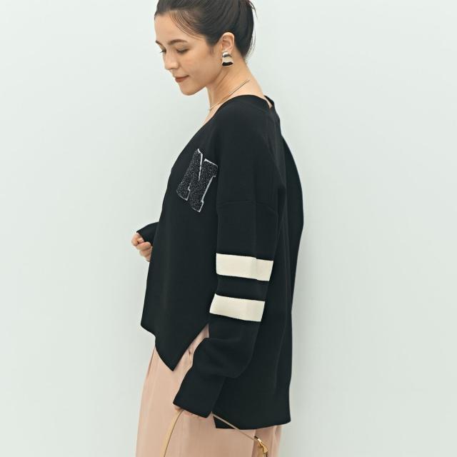 ノーリーズ（NOLLEY’S）/《手洗い可能》レタードVネックニットカーディガン