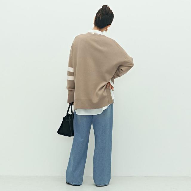 ノーリーズ（NOLLEY’S）/《手洗い可能》レタードVネックニットカーディガン