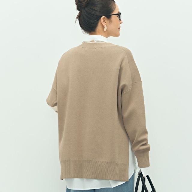 ノーリーズ（NOLLEY’S）/《手洗い可能》レタードVネックニットカーディガン