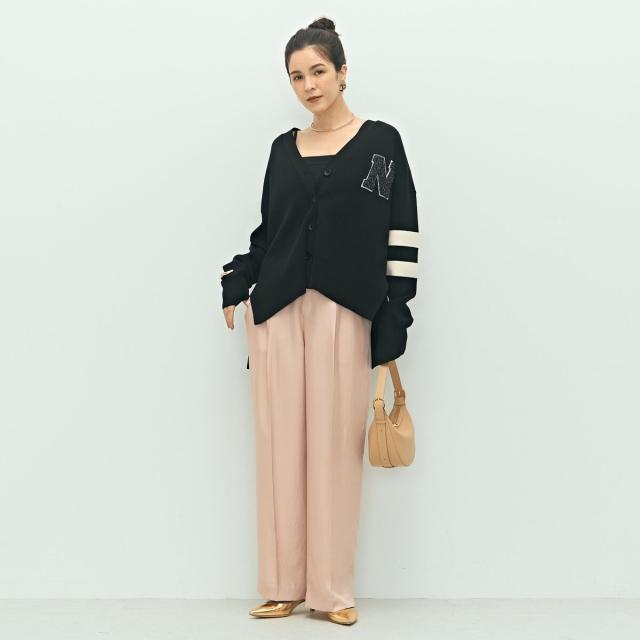 ノーリーズ（NOLLEY’S）/《手洗い可能》レタードVネックニットカーディガン