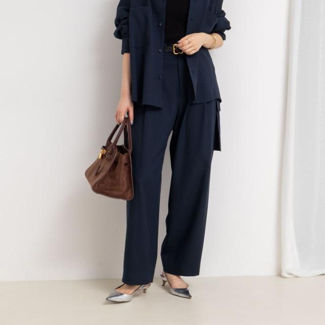 リエミラー（Rie Miller）/《セットアップ対応》ウォッシャブルソフトカーゴパンツ