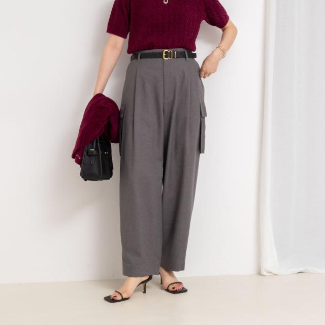 リエミラー（Rie Miller）/《セットアップ対応》ウォッシャブルソフトカーゴパンツ