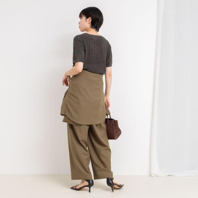 リエミラー（Rie Miller）/《セットアップ対応》ウォッシャブルソフトカーゴパンツ