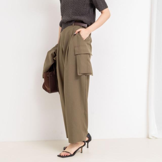 リエミラー（Rie Miller）/《セットアップ対応》ウォッシャブルソフトカーゴパンツ