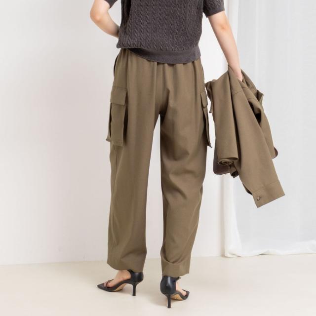 リエミラー（Rie Miller）/《セットアップ対応》ウォッシャブルソフトカーゴパンツ