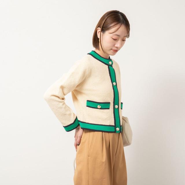 ノーリーズ（NOLLEY'S）/配色ニットジャケット