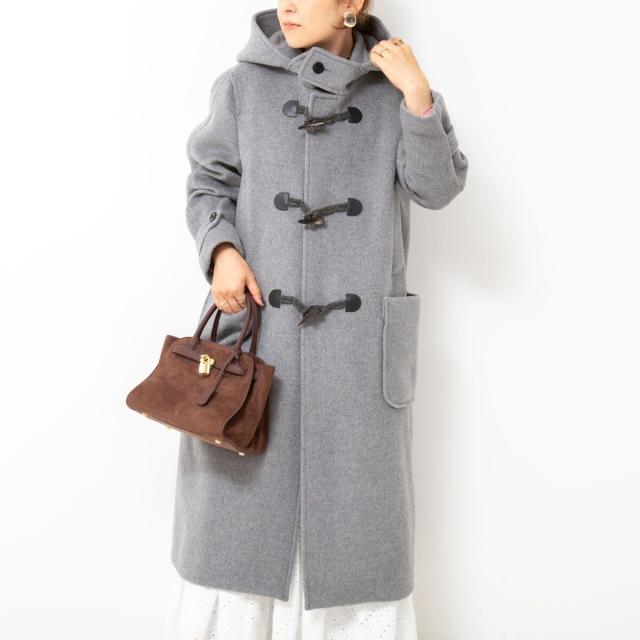 中古】Max Mara Studio アルパカフーデットコート フォックスファー