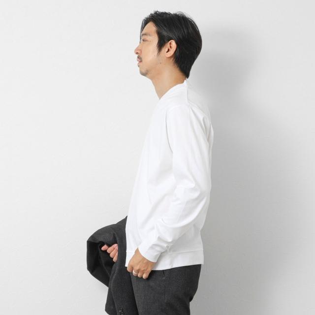 ノーリーズ グッドマン（NOLLEY’S goodman）/《ビジカジ対応》シルケットスムースドレスL/S V Tシャツ 25AW