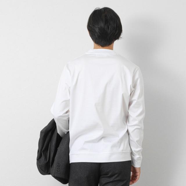 ノーリーズ グッドマン（NOLLEY’S goodman）/《ビジカジ対応》シルケットスムースドレスL/S V Tシャツ 25AW