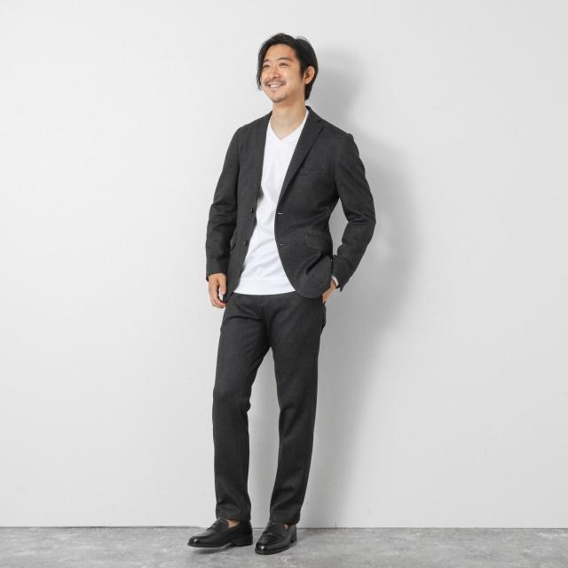 ノーリーズ グッドマン（NOLLEY’S goodman）/《ビジカジ対応》シルケットスムースドレスL/S V Tシャツ 25AW