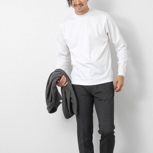 ノーリーズ グッドマン（NOLLEY’S goodman）/《ビジカジ対応》シルケットスムースドレスL/S Tシャツ 25AW