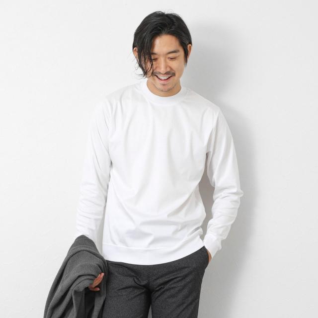 ノーリーズ グッドマン（NOLLEY’S goodman）/《ビジカジ対応》シルケットスムースドレスL/S Tシャツ 25AW