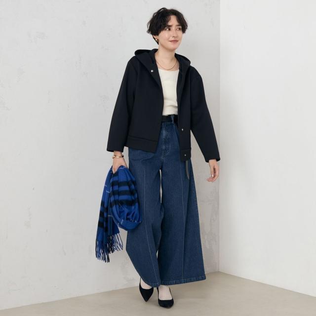 ノーリーズ（NOLLEY’S）/《セットアップ対応》ウォッシャブルエアボールフードブルゾン