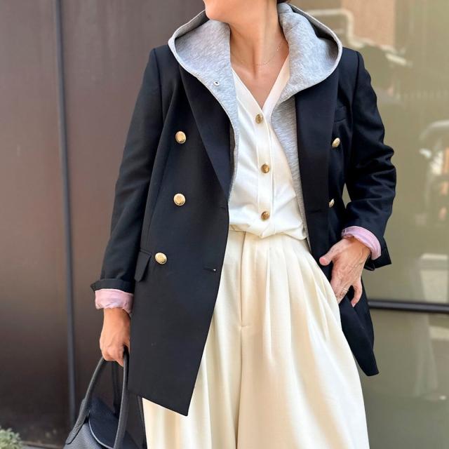 ノーリーズ（NOLLEY’S）/《セットアップ対応》ウォッシャブルエアボールフードブルゾン