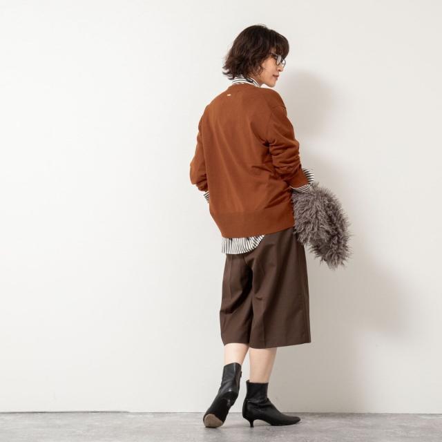 リエミラー（Rie Miller）/《手洗い可能》《セットアップ対応》BIGシルエットVネックカーディガン