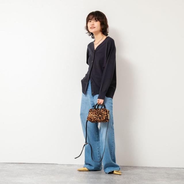 リエミラー（Rie Miller）/《手洗い可能》《セットアップ対応》BIGシルエットVネックカーディガン