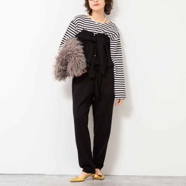 リエミラー（Rie Miller）/《手洗い可能》《セットアップ対応》ニットオールインワン