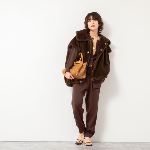 リエミラー（Rie Miller）/《手洗い可能》《セットアップ対応》ニットオールインワン