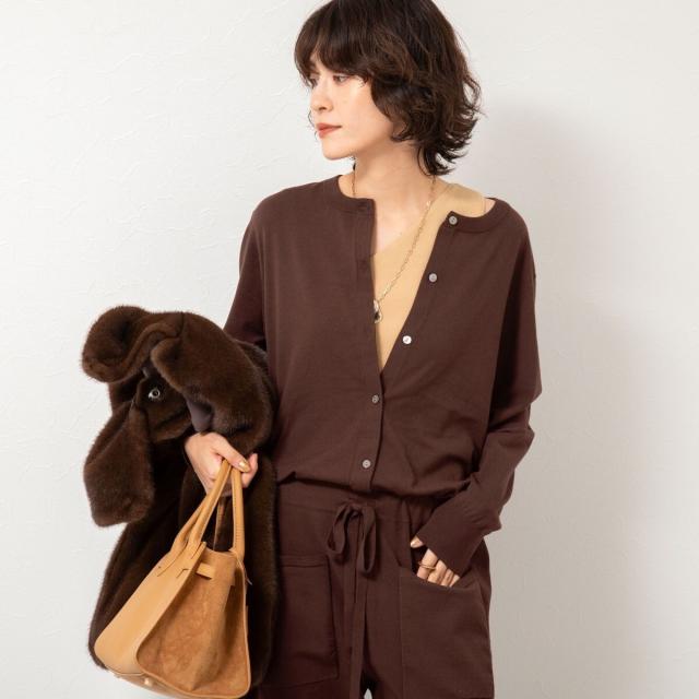 リエミラー（Rie Miller）/《手洗い可能》《セットアップ対応》ニットオールインワン