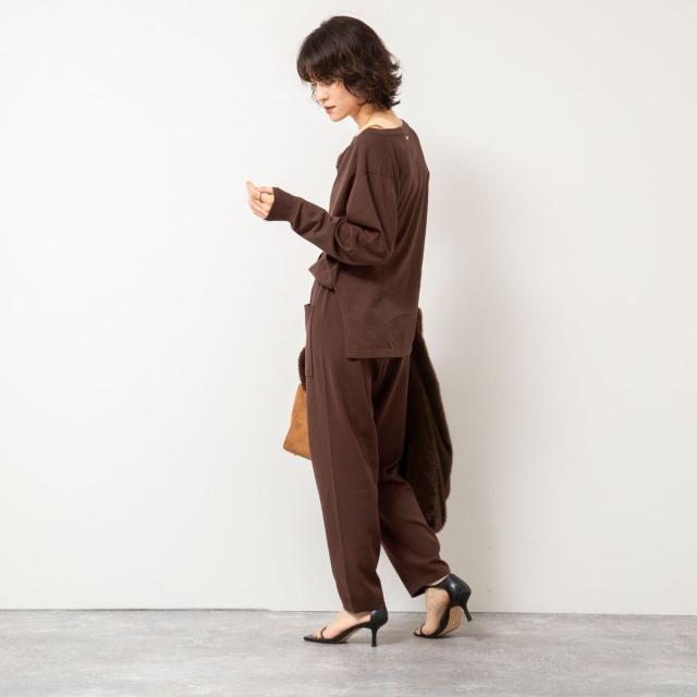 リエミラー（Rie Miller）/《手洗い可能》《セットアップ対応》ニットオールインワン