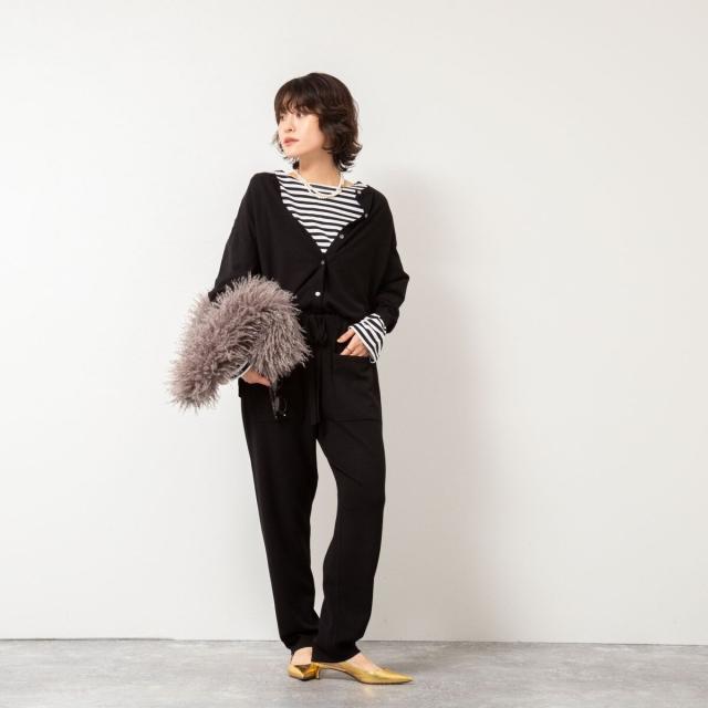 リエミラー（Rie Miller）/《手洗い可能》《セットアップ対応》ニットオールインワン