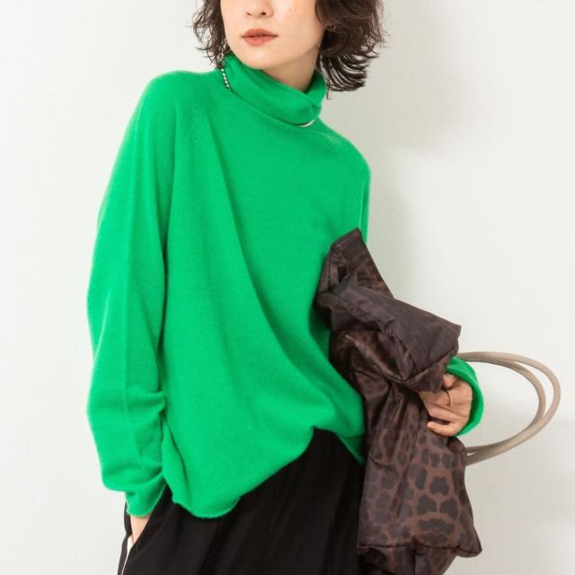 リエミラー（Rie Miller）/【WEB&一部店舗限定】PUREカシミヤタートルネックニット