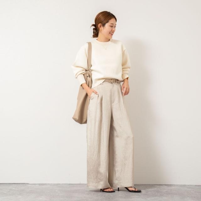 ノーリーズ（NOLLEY’S）/《手洗い可能》スウェット風ニットプルオーバー