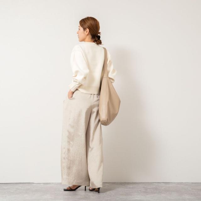 ノーリーズ（NOLLEY’S）/《手洗い可能》スウェット風ニットプルオーバー