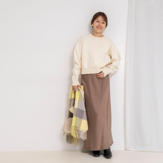 ノーリーズ（NOLLEY’S）/《手洗い可能》スウェット風ニットプルオーバー