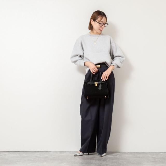 ノーリーズ（NOLLEY’S）/《手洗い可能》スウェット風ニットプルオーバー