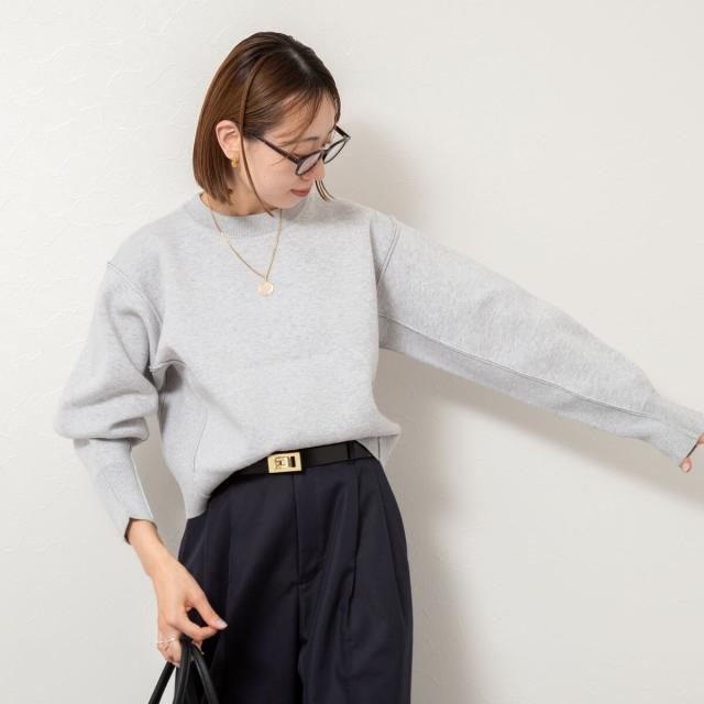 ノーリーズ（NOLLEY’S）/《手洗い可能》スウェット風ニットプルオーバー