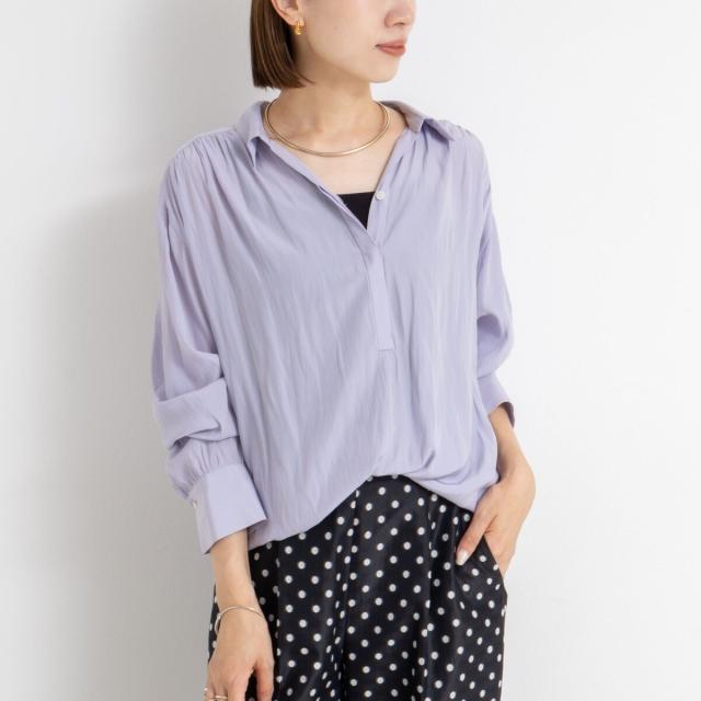 中古】マイラン Linen Shoulder Ribbon Blouse セットアップ キャミ