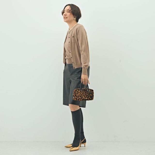 ノーリーズソフィー（NOLLEY’S sophi）/《アンサンブル対応》《手洗い可能》ウール100クルーネックカーディガン