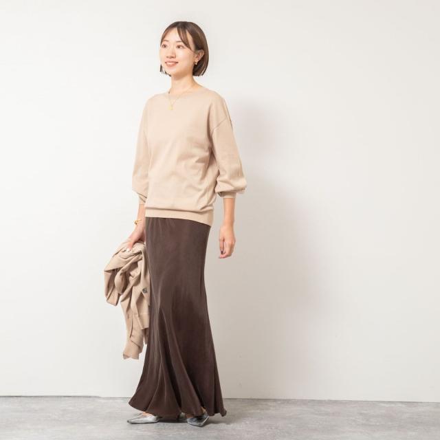 セカンドノーリーズ（2nd NOLLEY’S）/《手洗い可能》《アンサンブル対応》バウンドウールクルーネックプルオーバー