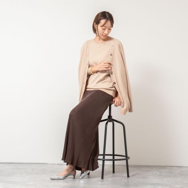 セカンドノーリーズ（2nd NOLLEY’S）/《手洗い可能》《アンサンブル対応》バウンドウールクルーネックプルオーバー