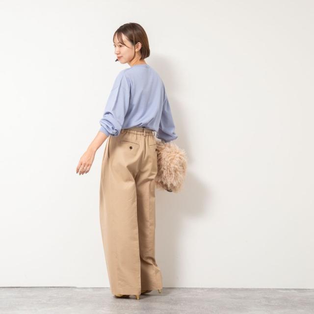 セカンドノーリーズ（2nd NOLLEY’S）/《手洗い可能》《アンサンブル対応》バウンドウールクルーネックプルオーバー