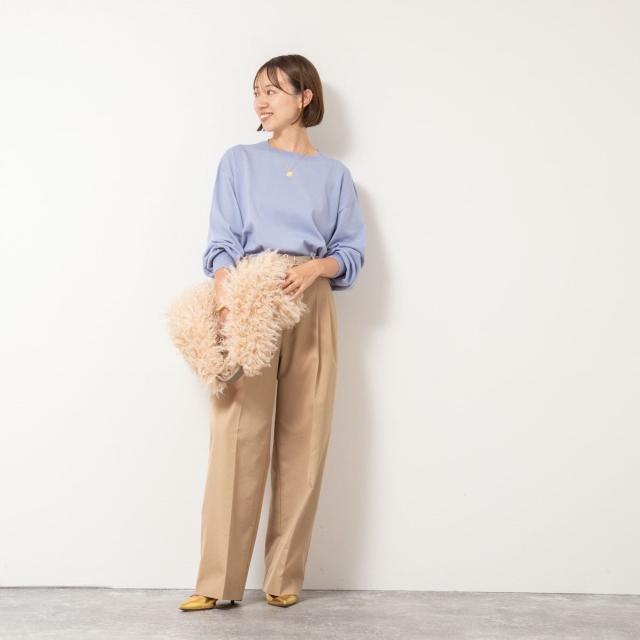 セカンドノーリーズ（2nd NOLLEY’S）/《手洗い可能》《アンサンブル対応》バウンドウールクルーネックプルオーバー