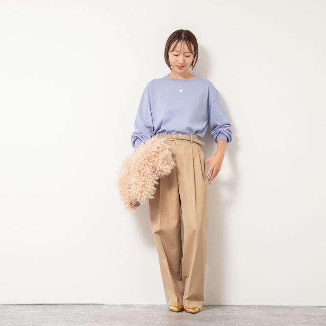 セカンドノーリーズ（2nd NOLLEY’S）/《手洗い可能》《アンサンブル対応》バウンドウールクルーネックプルオーバー